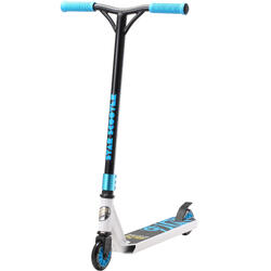 STAR SCOOTER Freestyle Jump alu stuntstep, 100mm Advanced Entry , wit / blauw