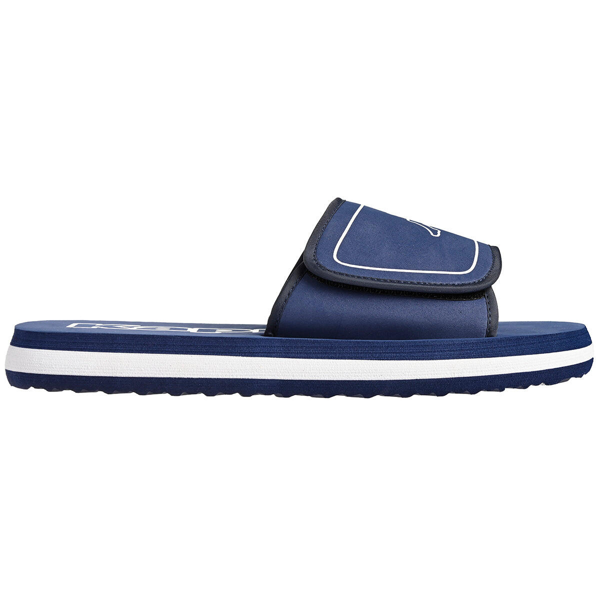 Ciabatte da uomo in sintetico blu da piscina 2/6