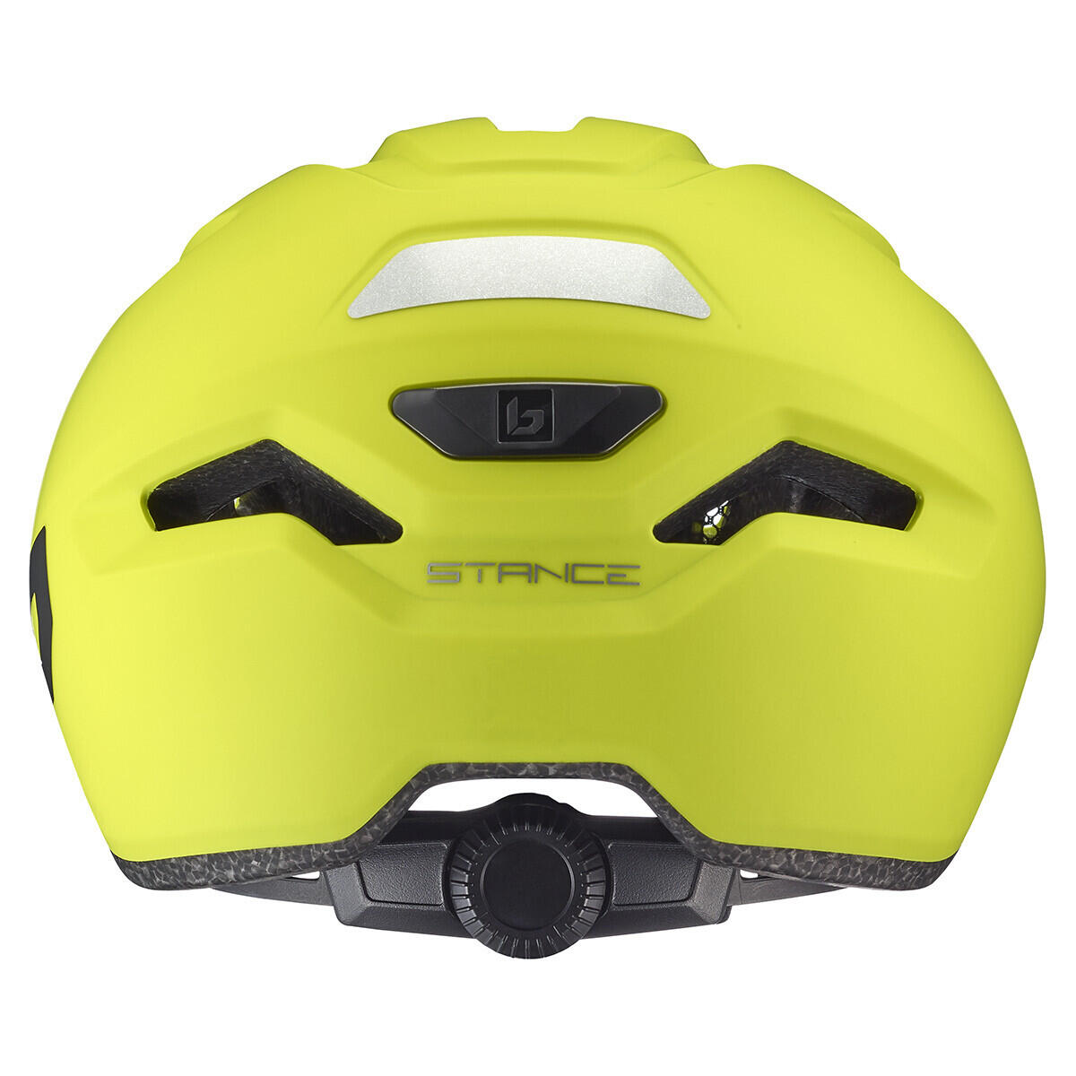 Casque de vélo urbain « Stance Pure », jaune acide mat 3/3