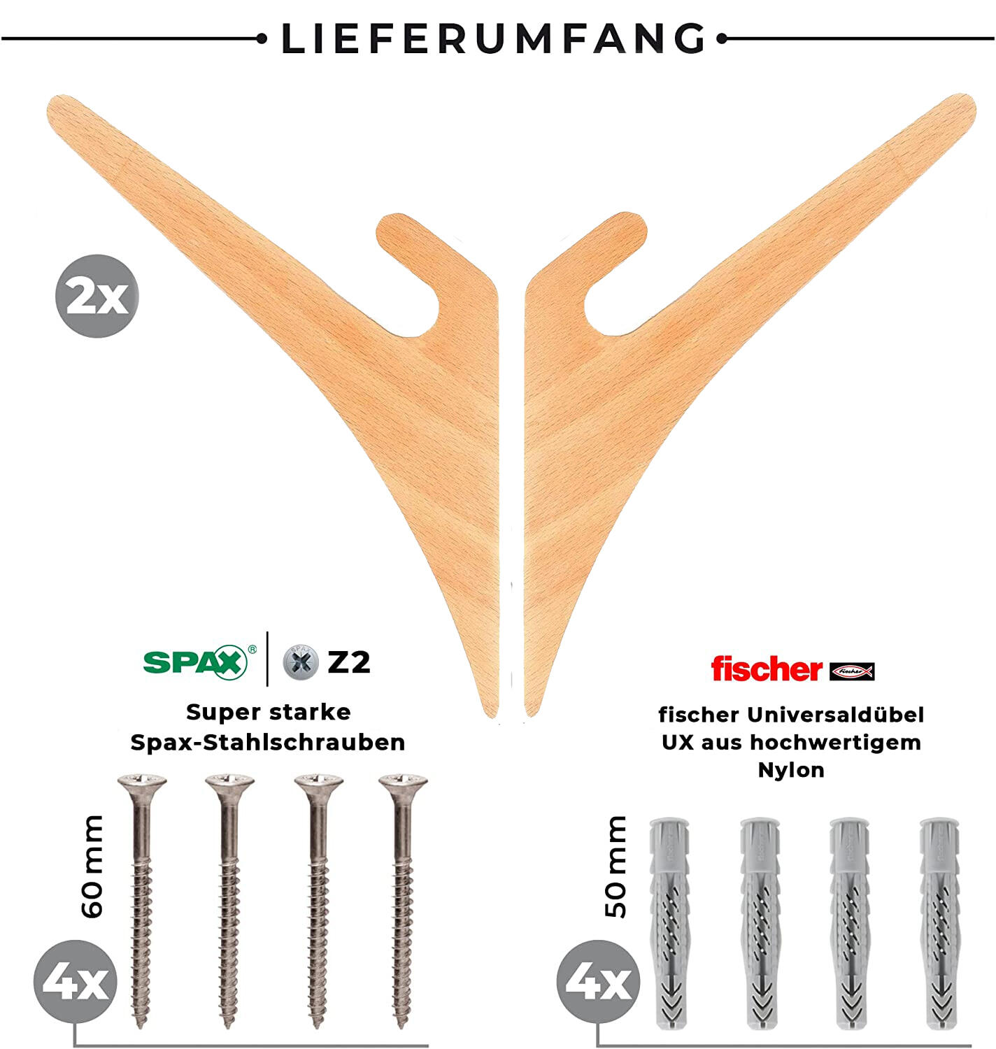 WOOD - Muurbevestigingen voor skateboard, balance board, snowboard 3/3
