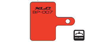 Par de pastilhas de travão orgânicas XLC BP-O07 para Shimano e Tektro (25 Pares) 3/3