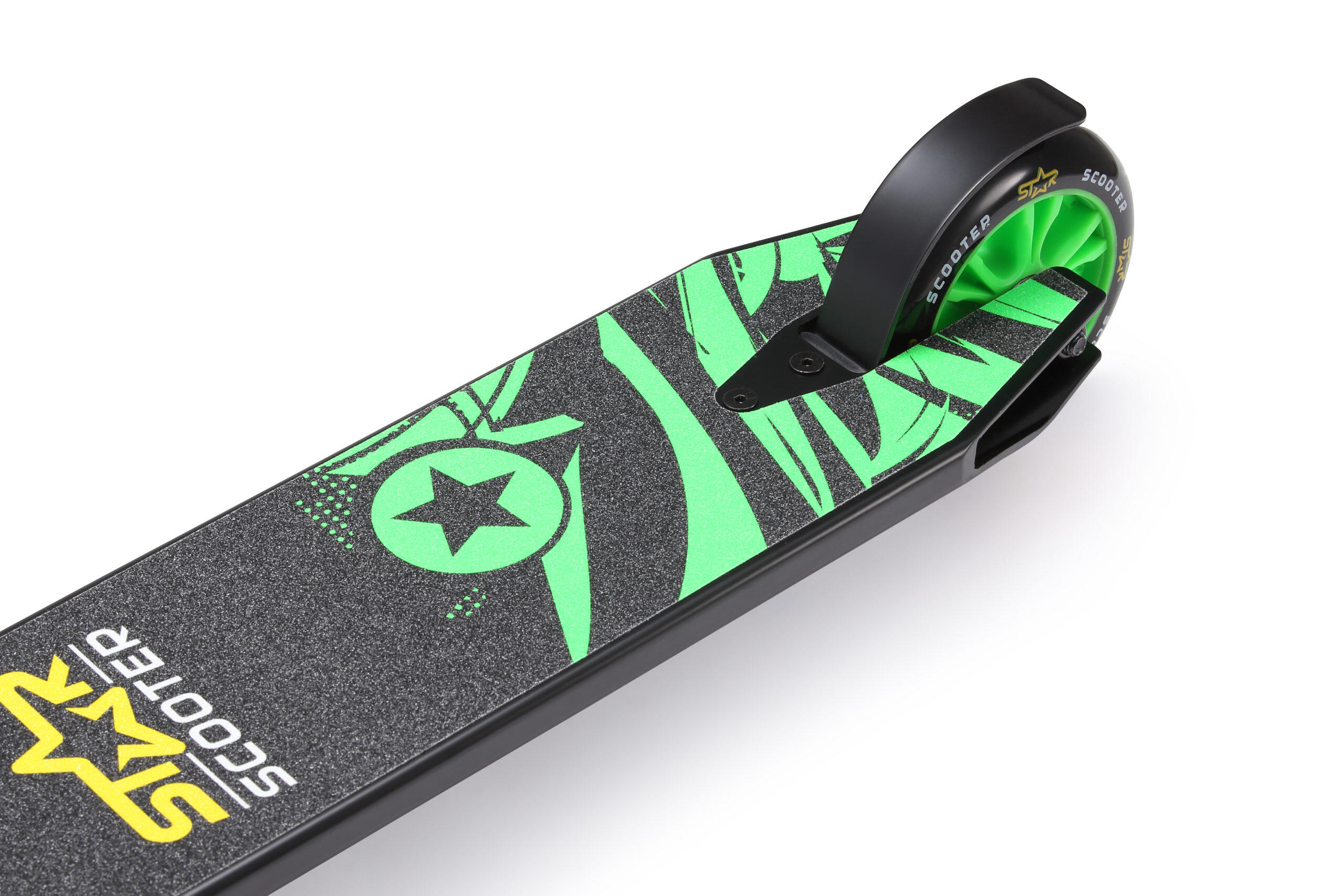 STAR SCOOTER Freestyle Jump alu stuntstep 110mm Mini zwart / groen 4/5