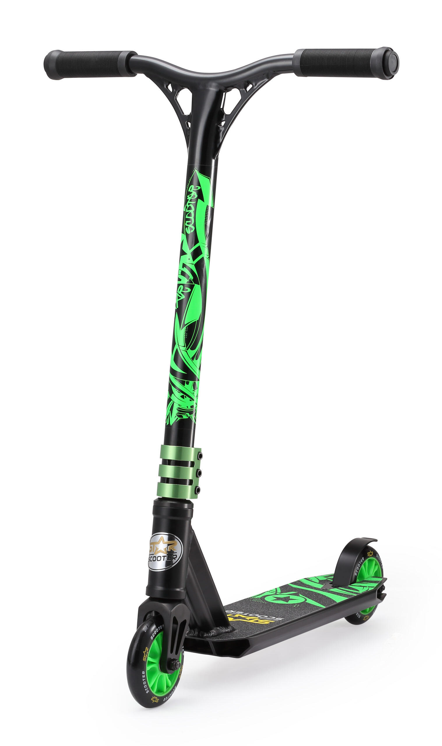 STAR SCOOTER STAR SCOOTER Freestyle Jump alu stuntstep 110mm Mini zwart / groen