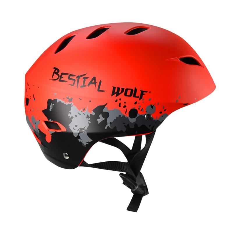 BESTIAL WOLF CASCO UNIVERSALE COLORE ROSSO