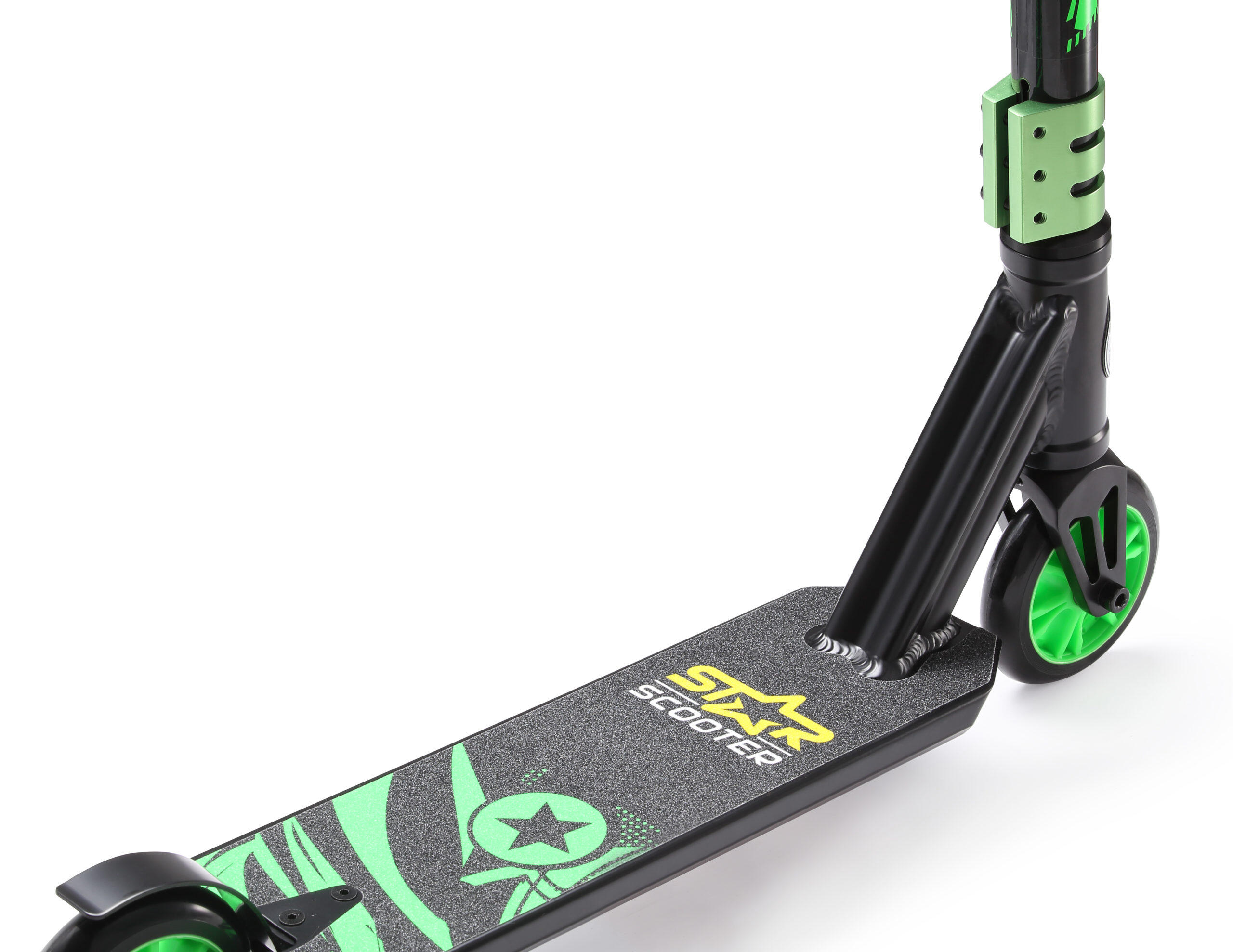 STAR SCOOTER Freestyle Jump alu stuntstep 110mm Mini zwart / groen 5/5