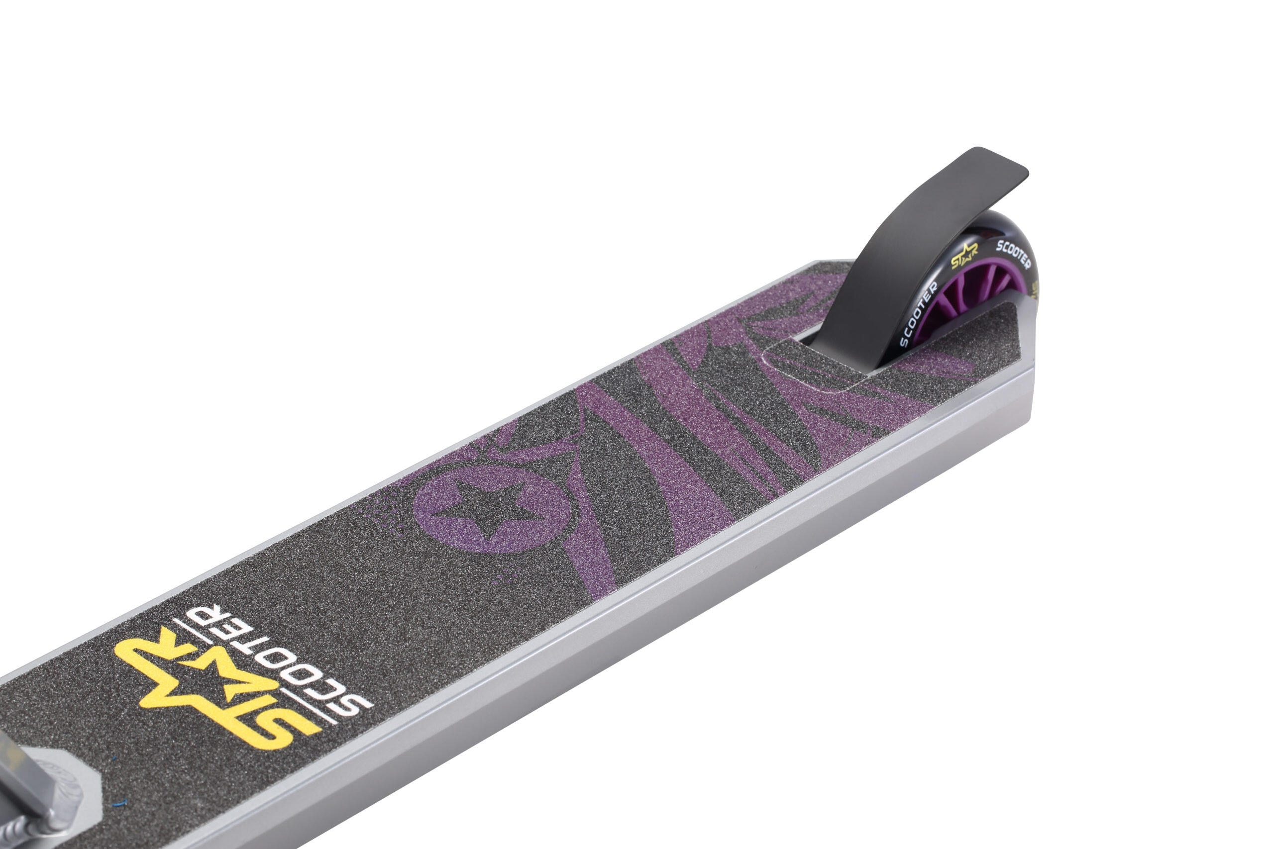STAR SCOOTER Freestyle Jump alu stuntstep, 100mm Advanced Entry , grijs / lila 3/5