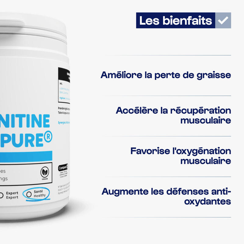 NUTRIMUSCLE L-CARNITINE CARNIPURE 90 GELULES - 04/2024