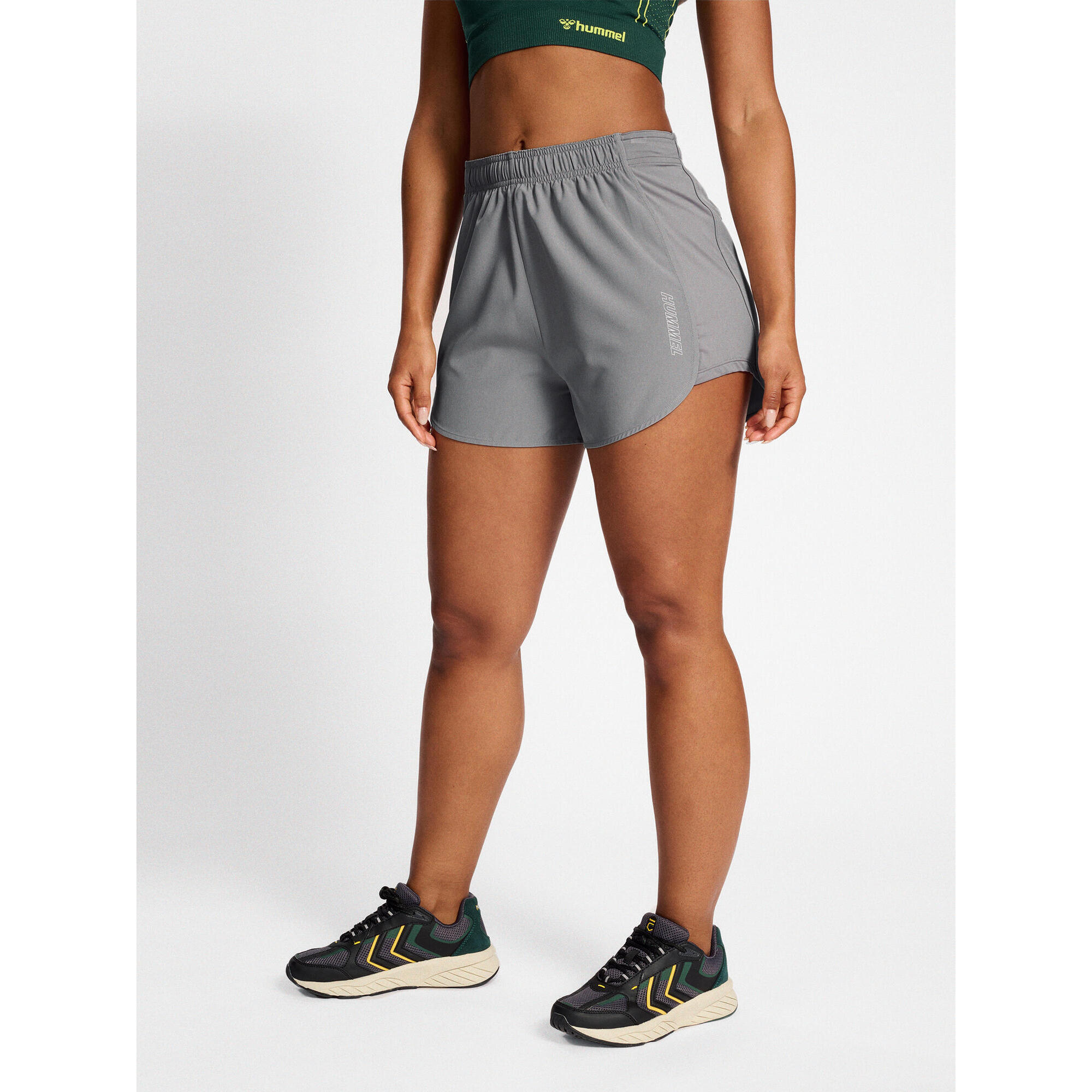 Hummel - Fermeture À Cordon Short Hmlte Vital Femme Hummel - Short - Gris|marron - S - Decathlon