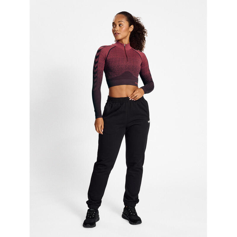 Sweatshirt Mit Kurzem Reißverschluss Damen