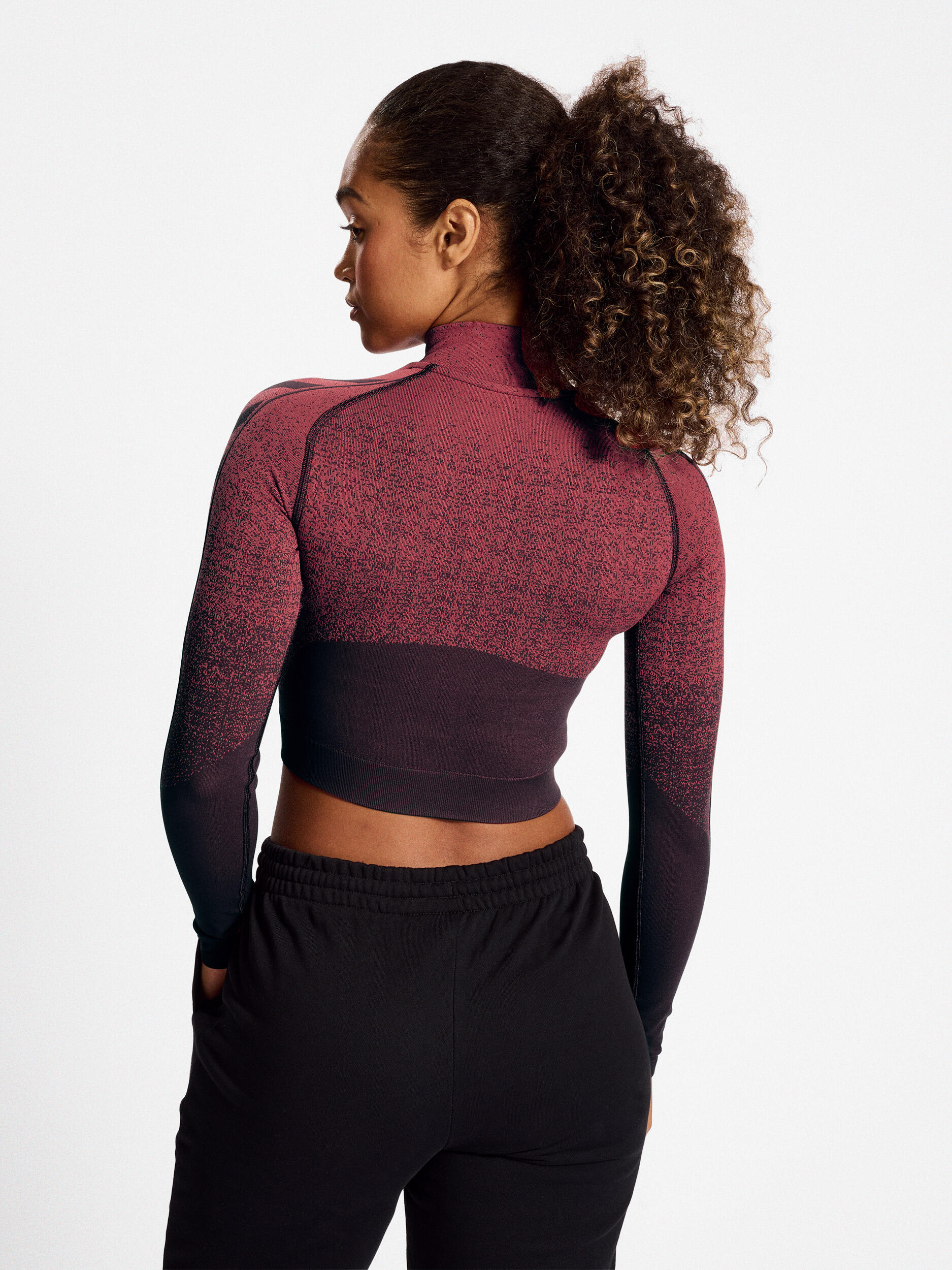 Demie-Fermeture Éclair Zip Sweat-Shirt Hmlmt Fade Entraînement Femme 3/7