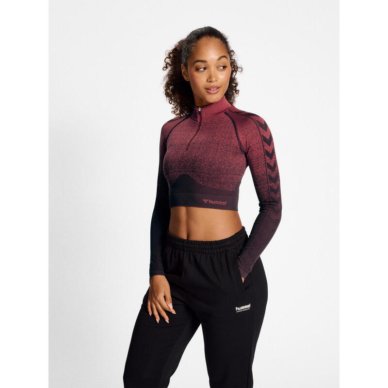 Demie-Fermeture Éclair Zip Sweat-Shirt Hmlmt Fade Entraînement Femme HUMMEL
