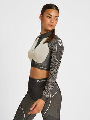 Halve rits sweatshirt hmlmt mila dames