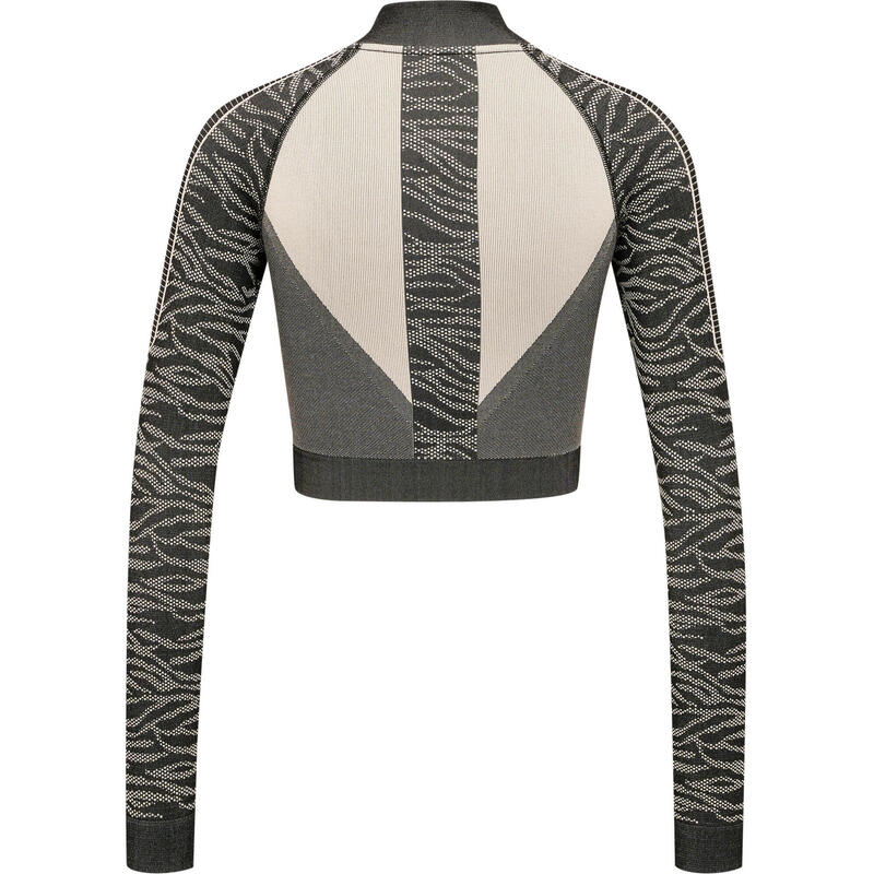 Dámský cropped sweatshirt s 1/2 zipem bez švů Hummel MT Mila