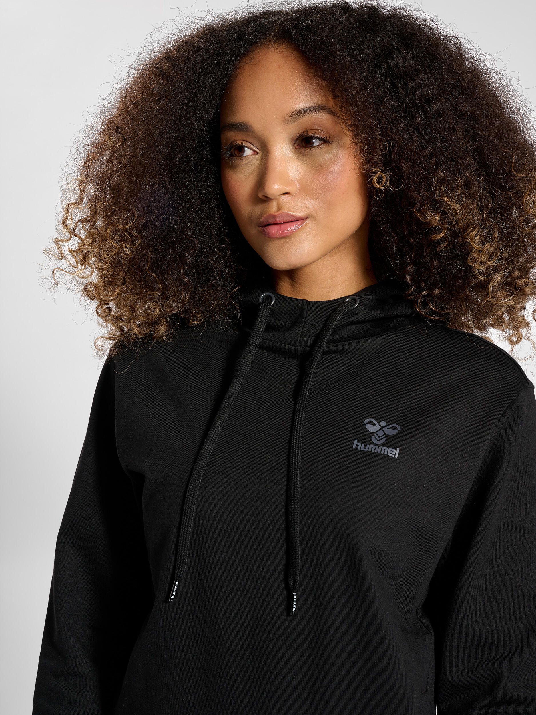 Hummel Hmloffgrid Sweat-Shirt En Coton Pour Femme, Noir