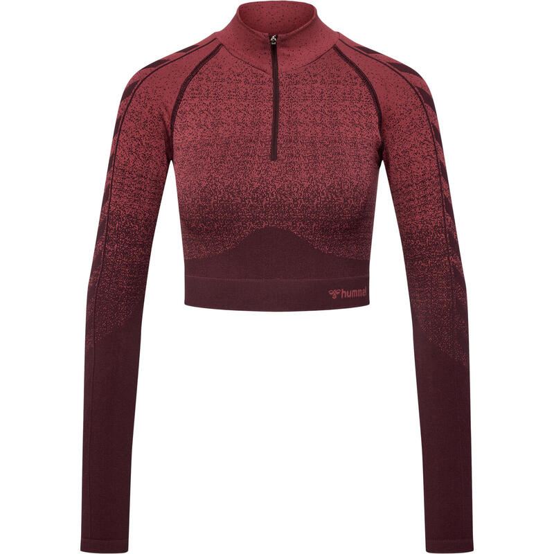 Sweatshirt Mit Kurzem Reißverschluss Damen