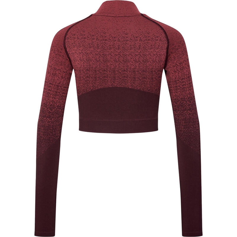 Sweatshirt Mit Kurzem Reißverschluss Damen