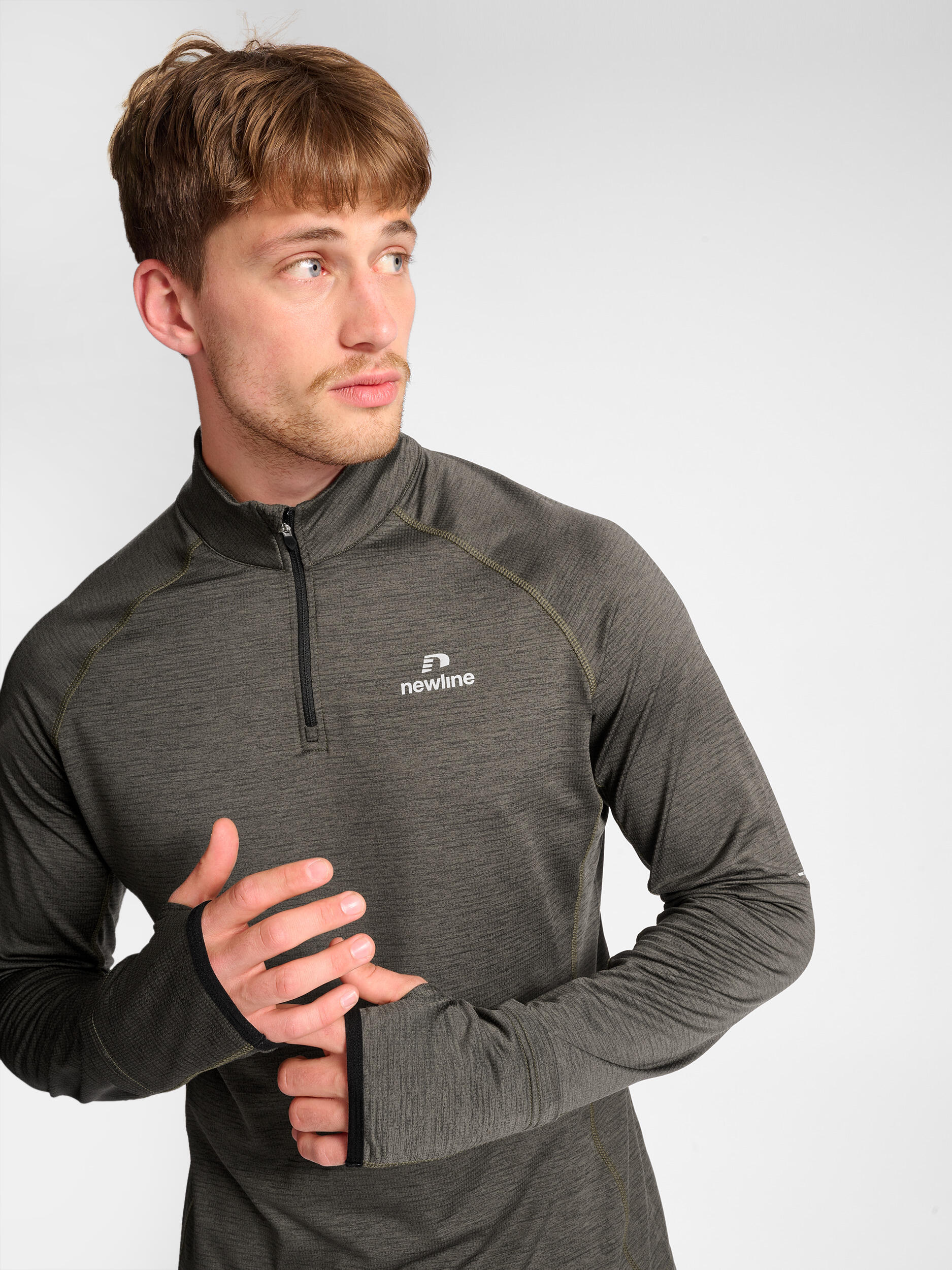 Demie-Fermeture Éclair Zip Sweat-Shirt Nwlpace Homme NEWLINE 4/7