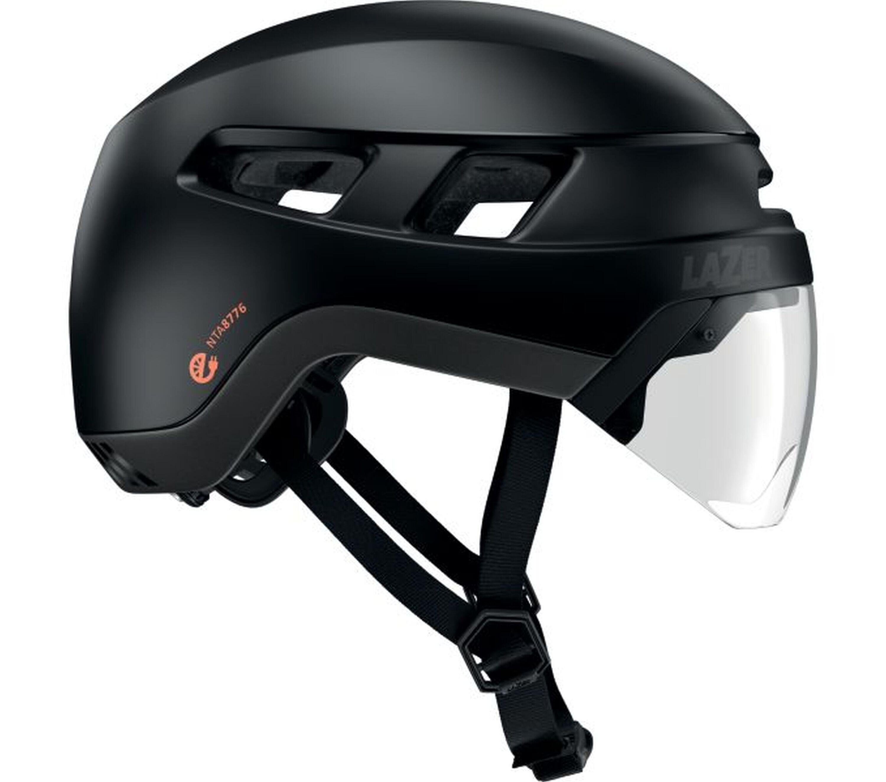 LAZER LAZER Casco da bicicletta Urbanize NTA MIPS + LED, Matte Black