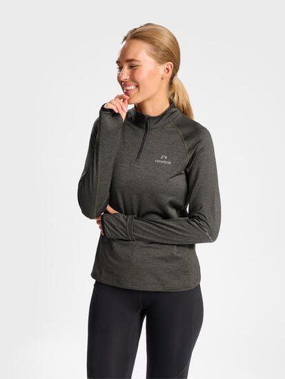 Felpa donna con 1/2 zip Newline Pace