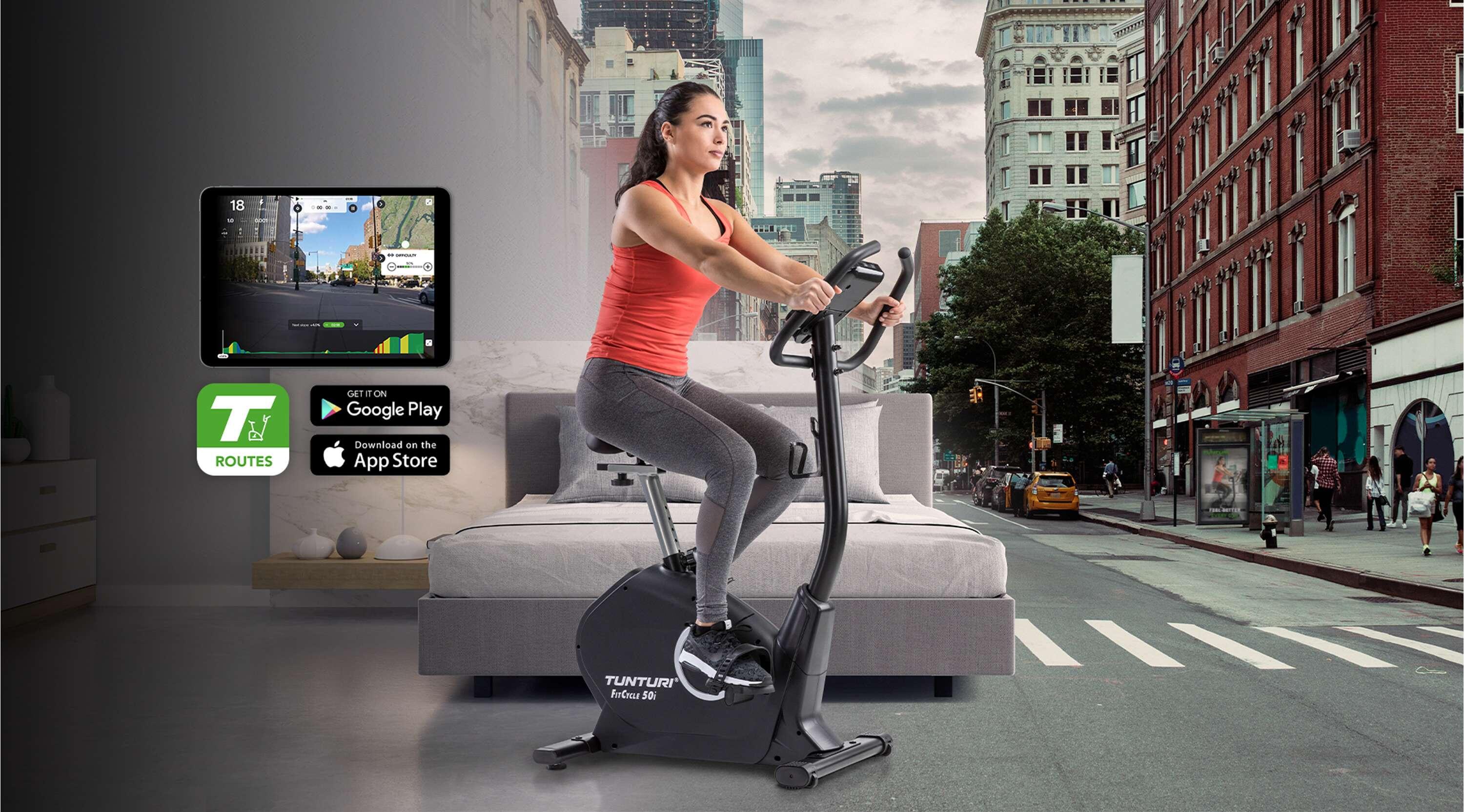 Hometrainer - Ergometer -  150 kg Gebruikersgewicht - LCD Display - FitCycle 50i 2/7