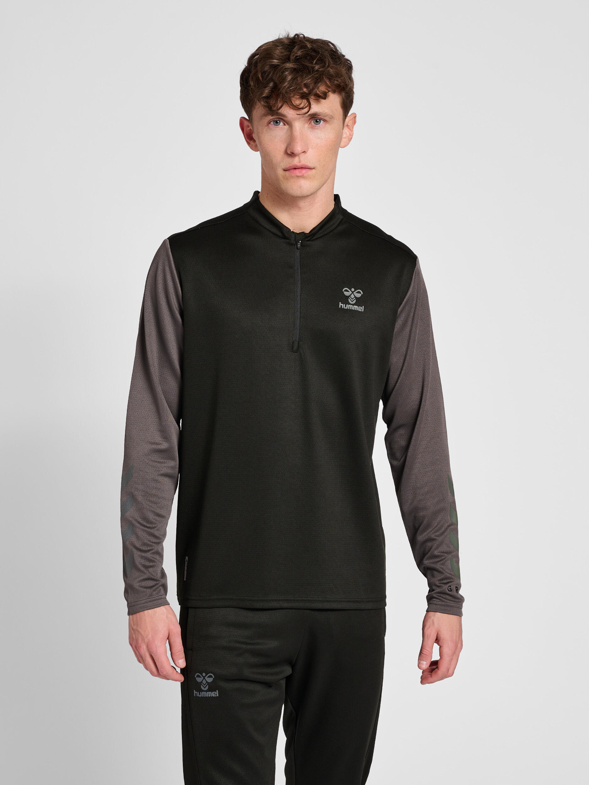 HUMMEL Semi-zippedped tracksuit jacket Hummel On-Grid