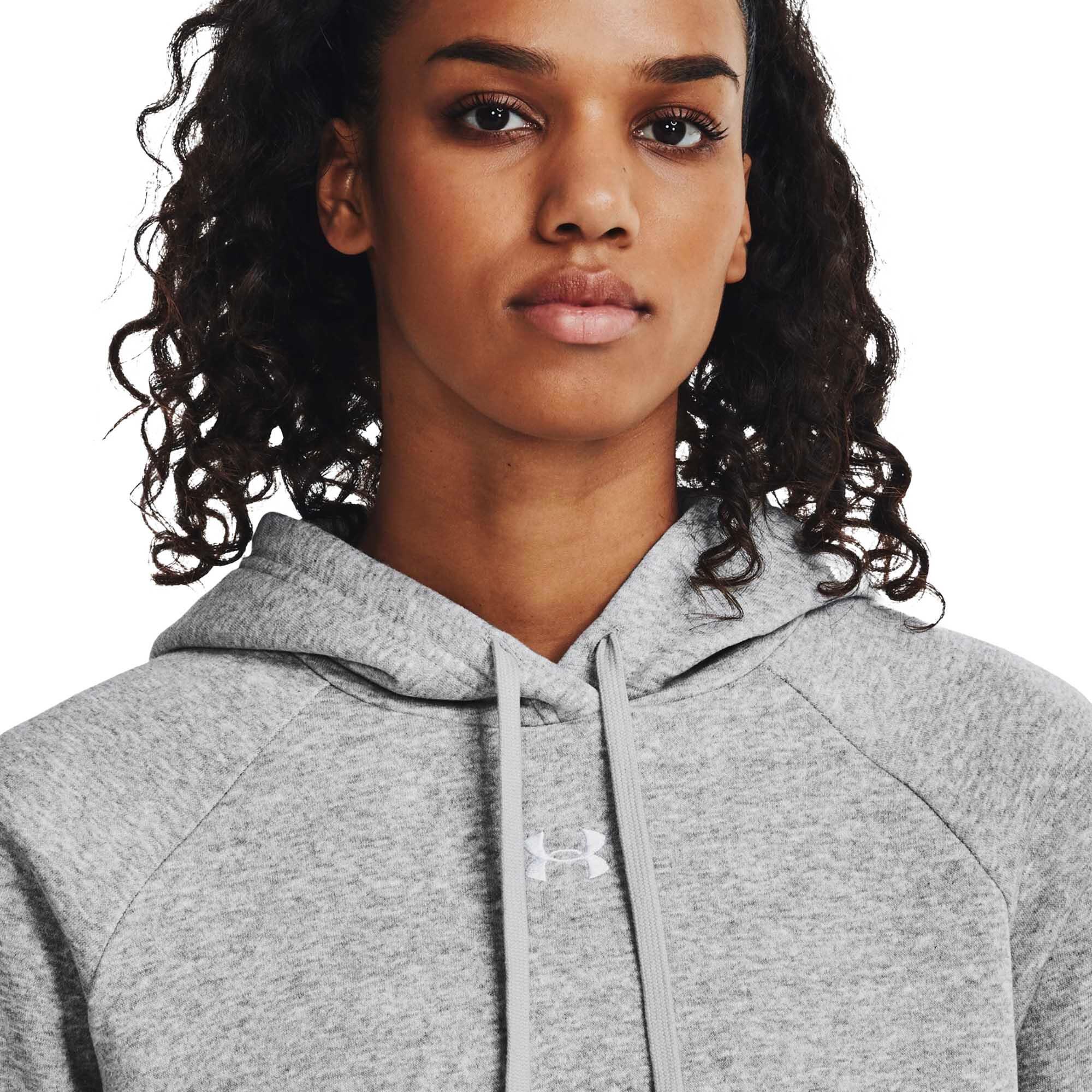 Sudadera con Capucha Under Armour Rival Fleece Gris para Mujer 1379500 5/6