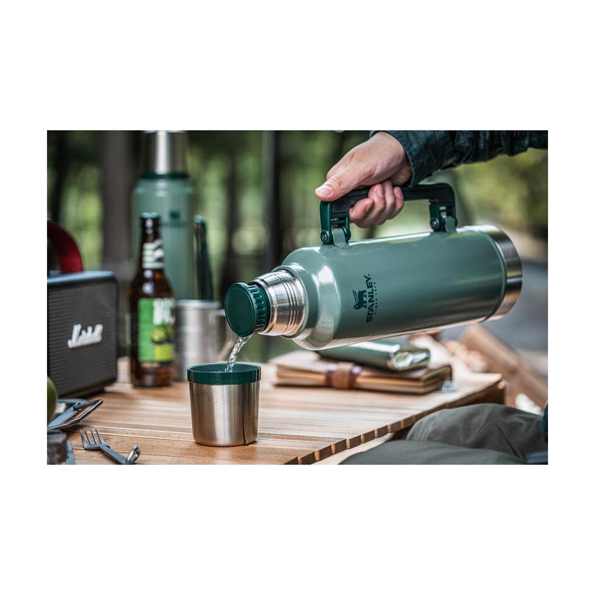 Isolierflasche 1,4L 'Classic' Thermoskanne Kaffee Doppelwandig - Wandern Fahrrad