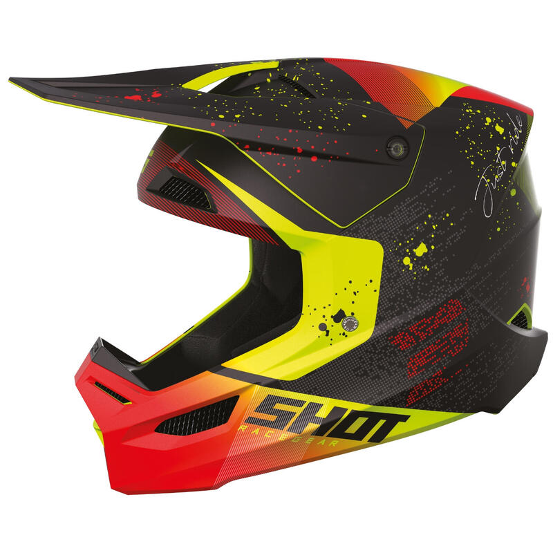 Casque Intégral Enfant Shot Furious Matrix Rouge