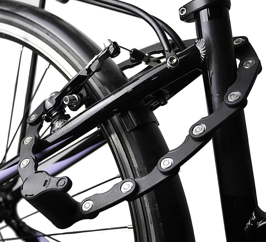 Candado antirrobo plegable ultracompacto con llaves + soporte CoolRide 4/5