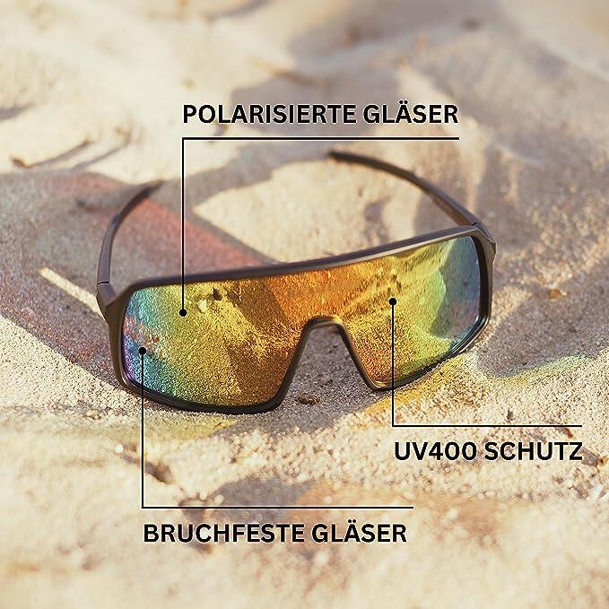 Polarisierte Beachvolleyball Performance Sonnenbrille  UV400 Cat3