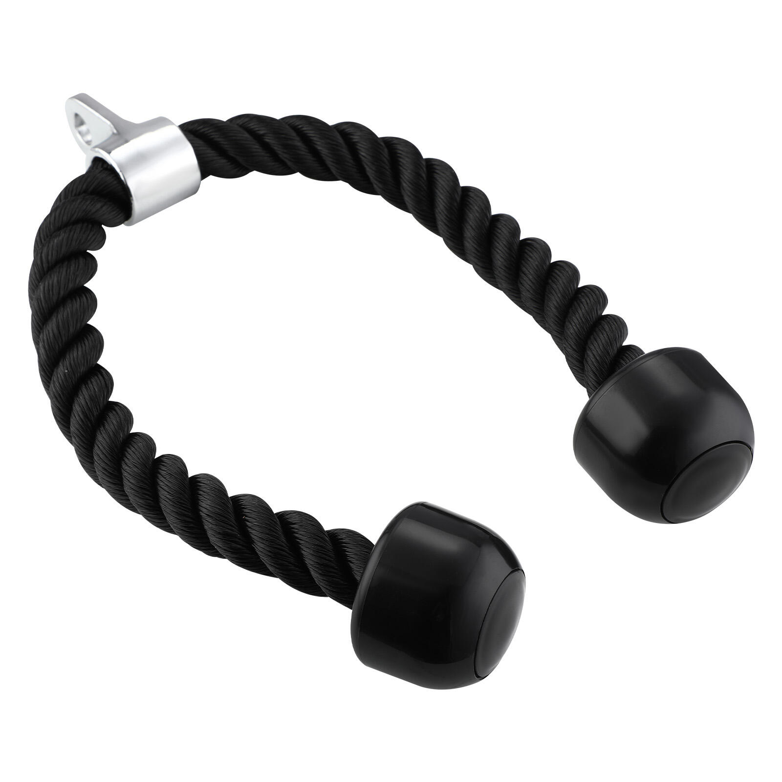Fitness Tech - Corde Tressée 70cm Triceps Poulie Fitness Tech – Noire - Appareil De Musculation - Noir - No Size - Decathlon