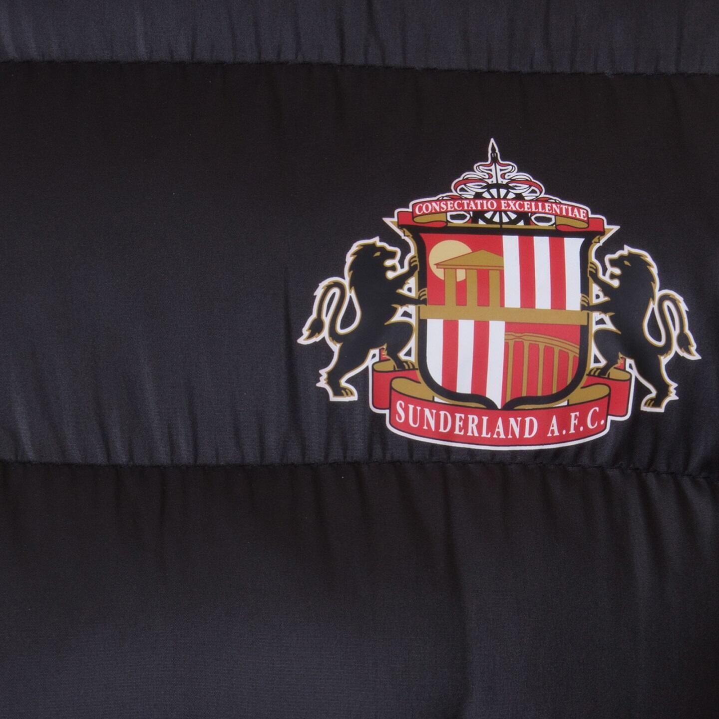 Sunderland AFC Boys Jacket Hooded Winter Quilted Kids OFFICIAL Football Gift 3/7