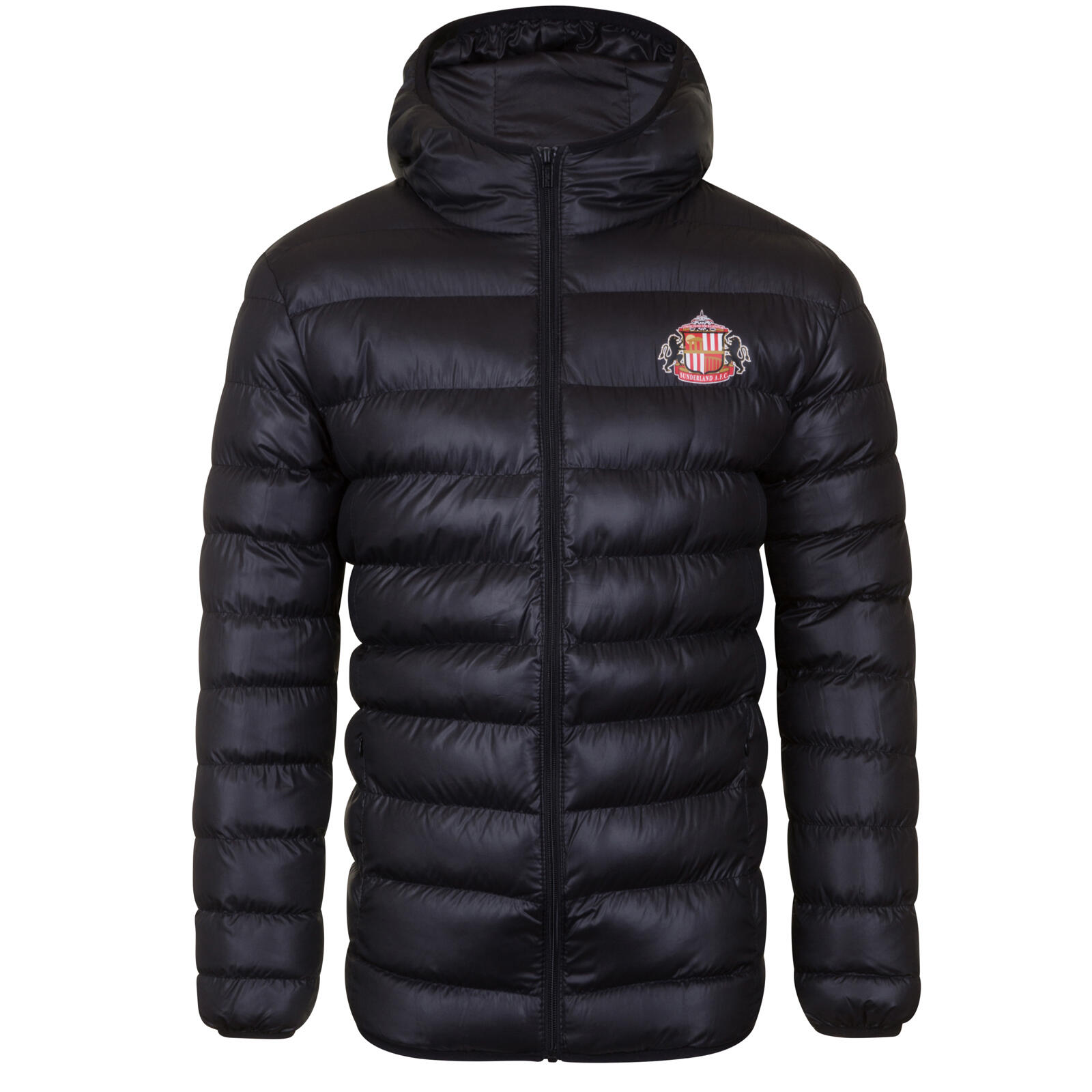 Sunderland AFC Mens Jacket Hooded Winter Quilted OFFICIAL Football