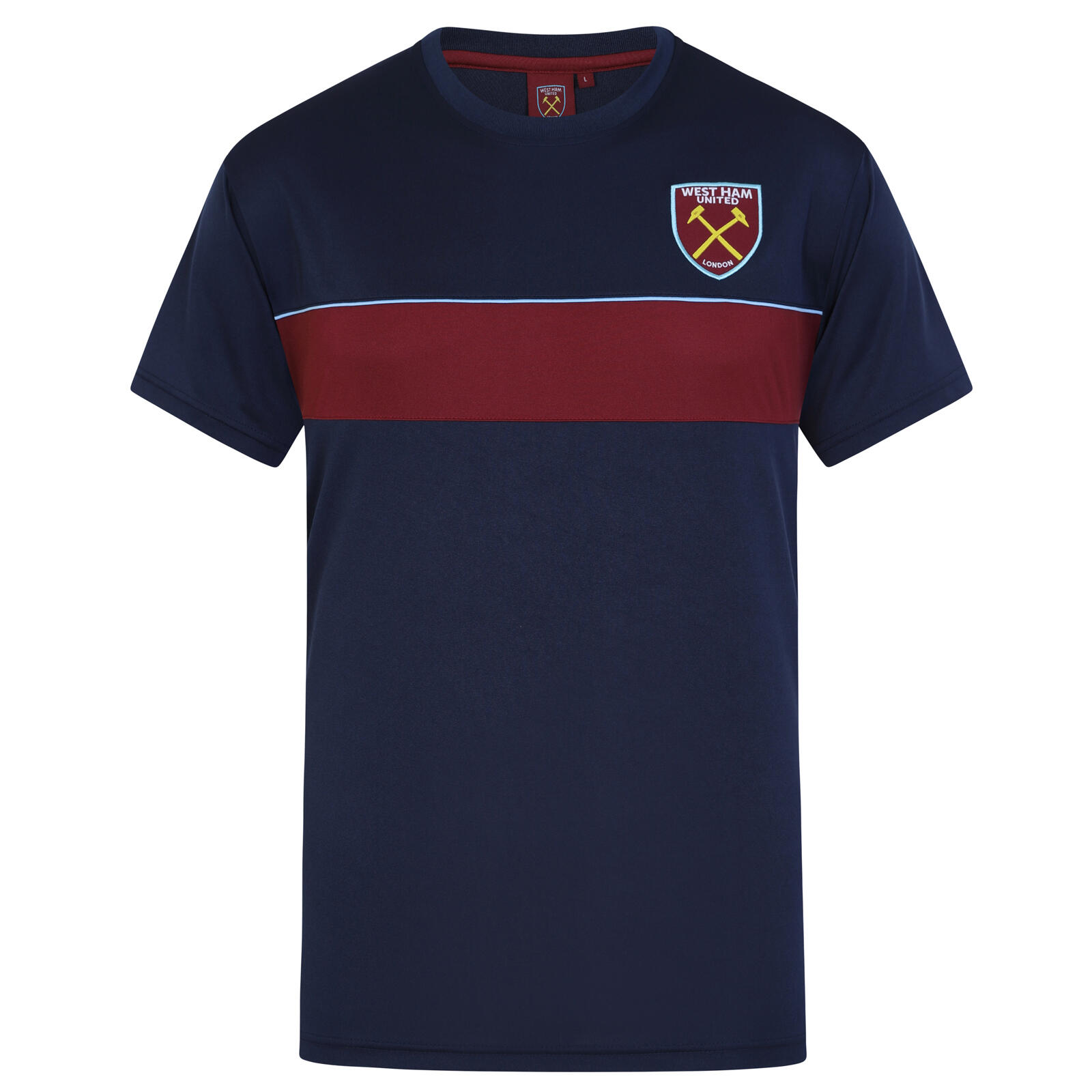 WEST HAM UNITED West Ham United Mens T-Shirt Poly Training Kit OFFICIAL Football Gift