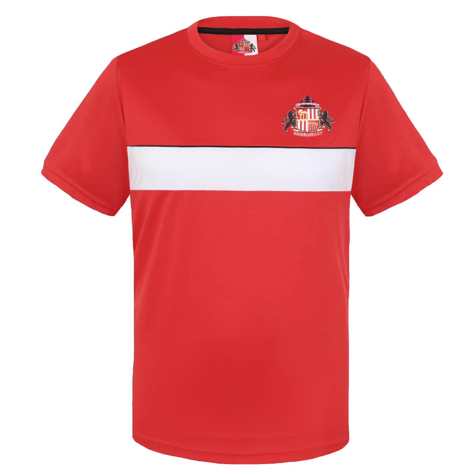 SUNDERLAND AFC Sunderland AFC Boys T-Shirt Poly Training Kit Kids OFFICIAL Football Gift