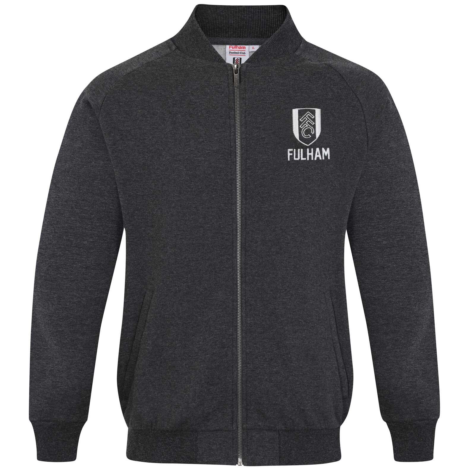 FULHAM FC Fulham FC Mens Jacket Varsity Baseball Retro OFFICIAL Football Gift