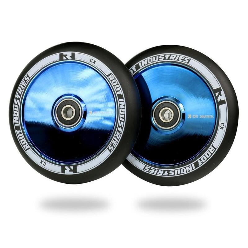 Root Industries Air 110mm Stunt Scooter Räder Schwarz / Blu Ray