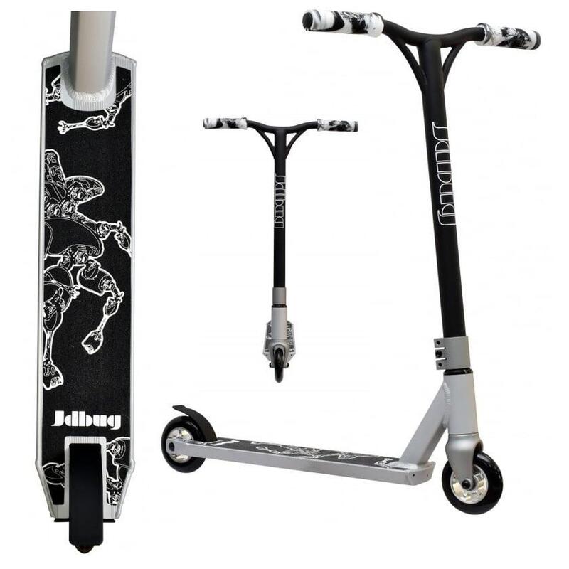 JD Bug MS118BMX trottinette freestyle Dark Knight Argent