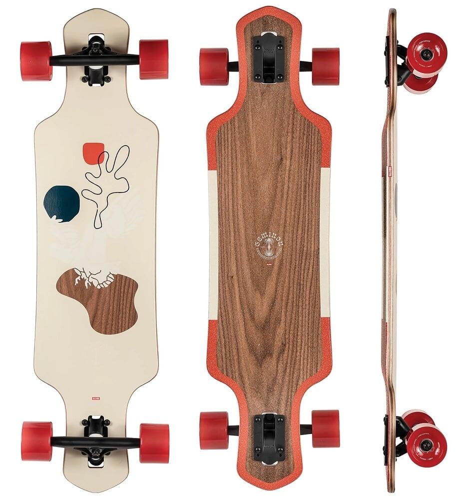 Globe Geminon 35 Walnut Cockatoo longboard 2/3