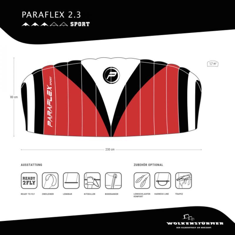 Matratze Kite Paraflex Sport 2.3 Rot