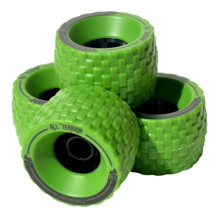 MBS all terrain wheels 100mm groen 3/3
