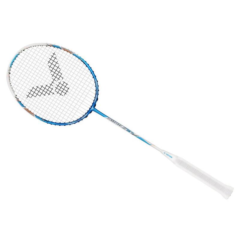 JETSPEED 12TD Badminton Racket (Prestrung 25lbs & racket bag) - Blue/White