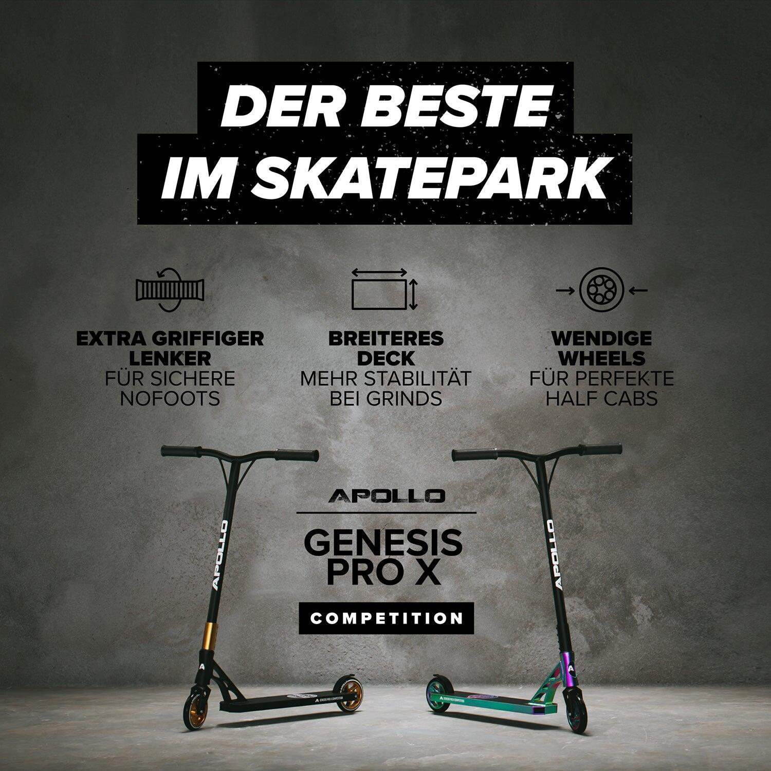Monopattino Stunt Scooter GENESIS Pro Competition -Robusto con cuscinetti ABEC 9 7/7