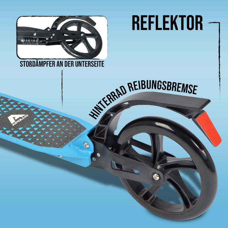 Cityroller mit Doppelfederung - Spectre Pro - klapp- und verstellbar