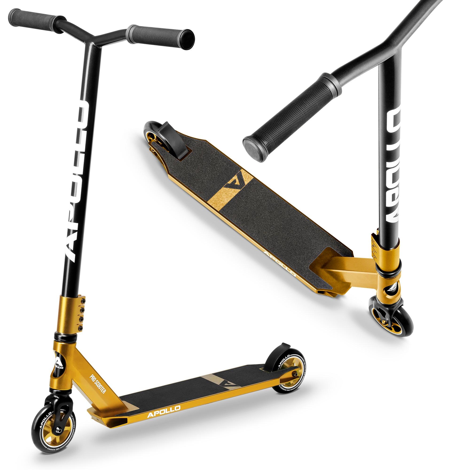 Apollo - Trottinette Freestyle 'star Pro' Semi-pro - Robuste Avec Roulements Abec 9 - Trottinette - Jaune|noir - Taille Unique - Decathlon