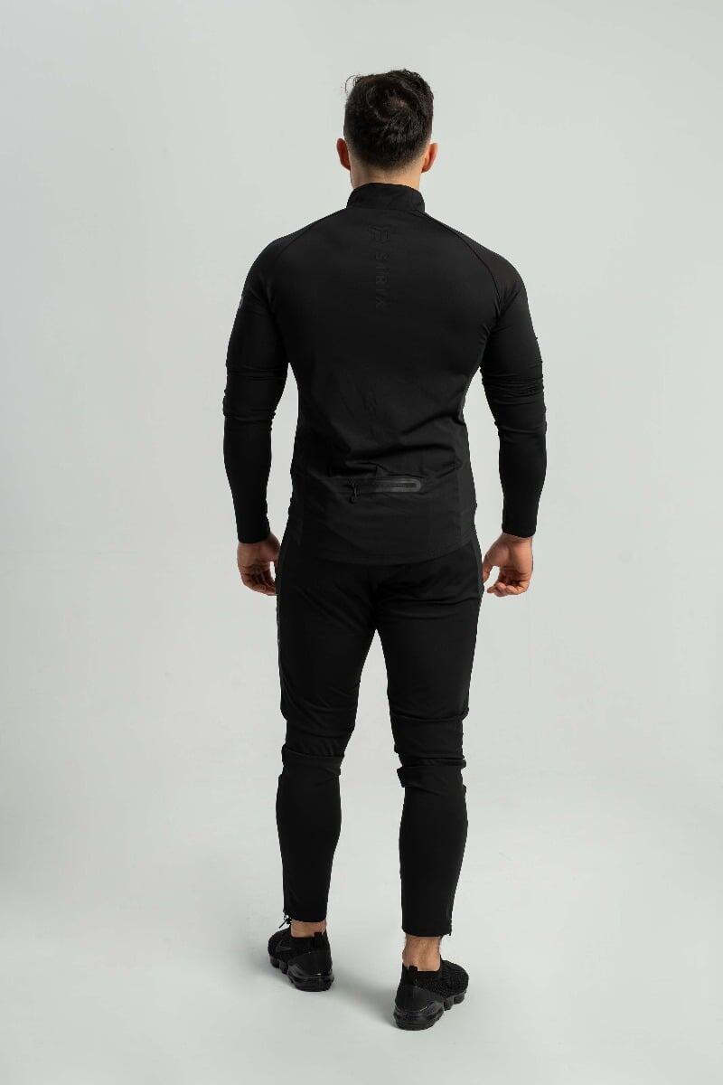 Uomo running maglia traspirante nera Ultimate 5/7