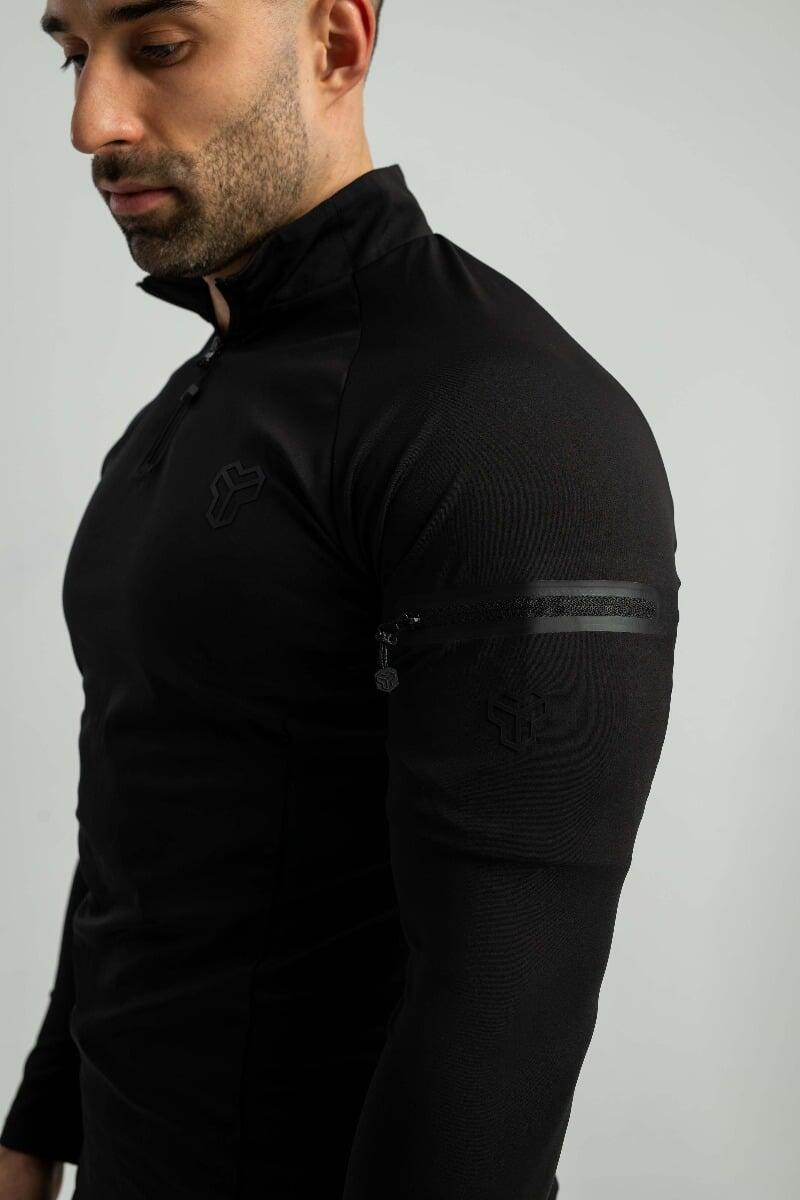 Uomo running maglia traspirante nera Ultimate 2/7