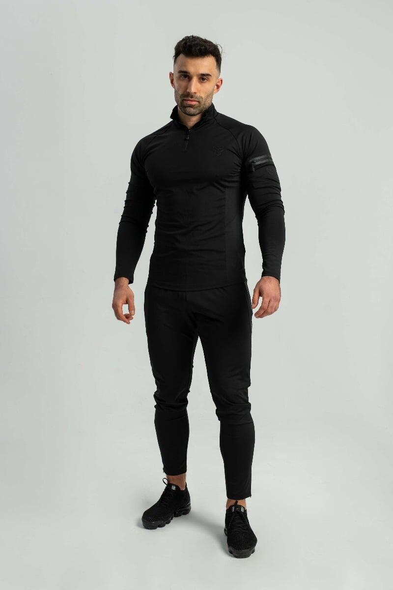 Uomo running maglia traspirante nera Ultimate 6/7