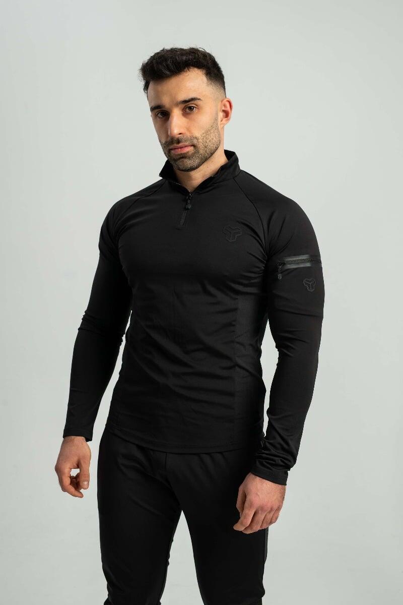 Uomo running maglia traspirante nera Ultimate 4/7
