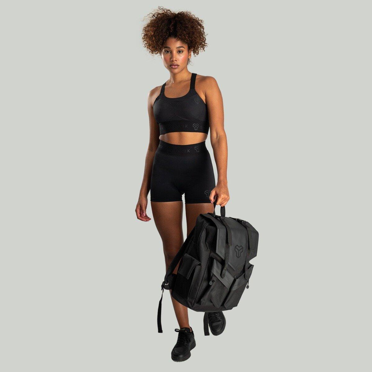 Donna fitness pantaloncini vita alta neri Nebula 5/7